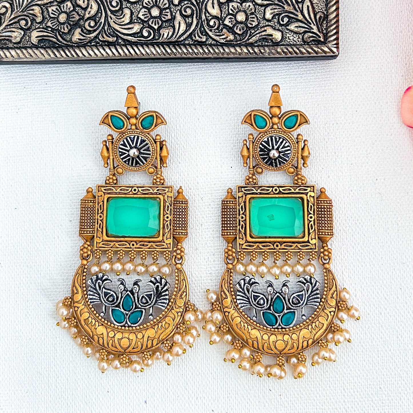 Elegant Gold-Plated Earring – Traditional Beauty, Modern Shine