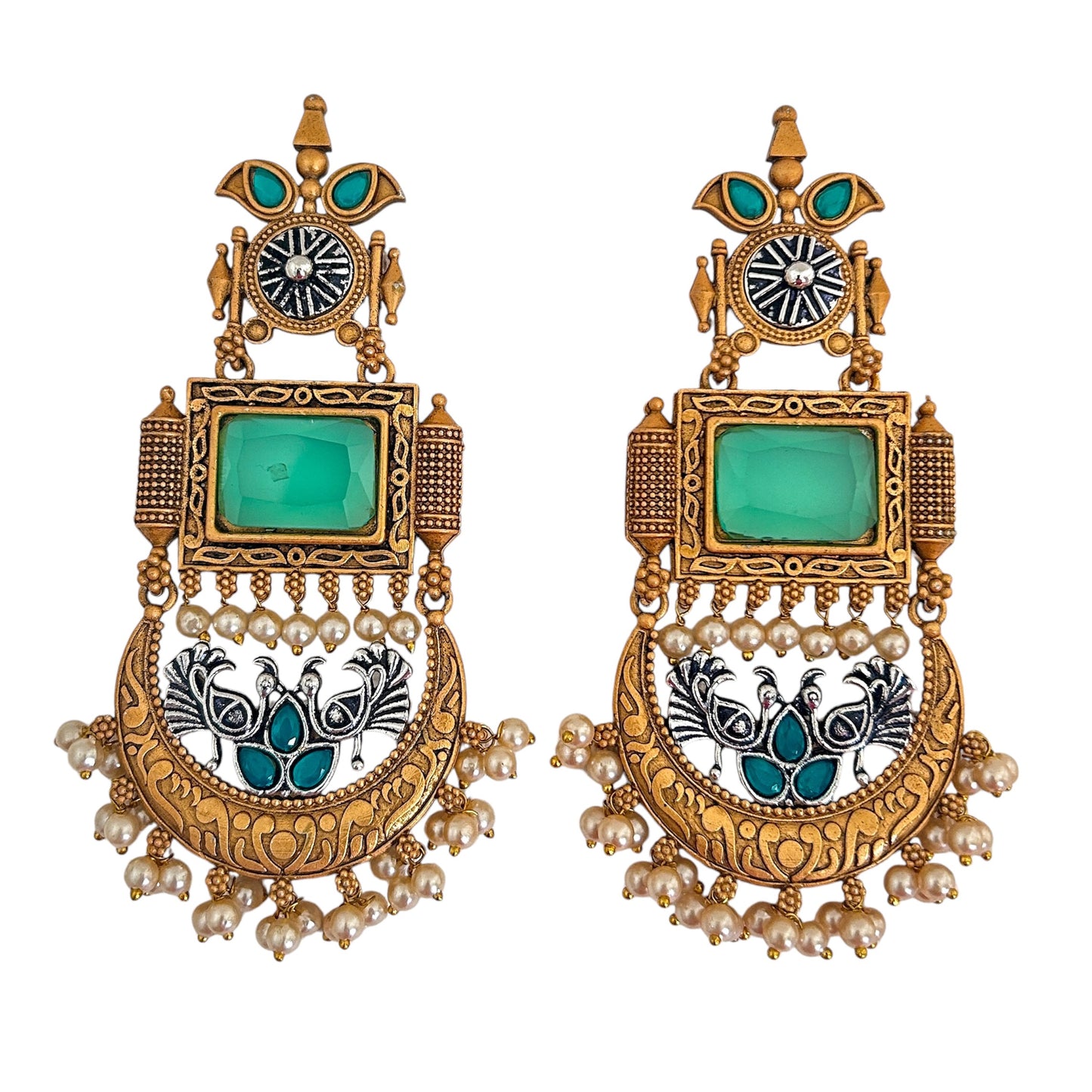 Elegant Gold-Plated Earring – Traditional Beauty, Modern Shine